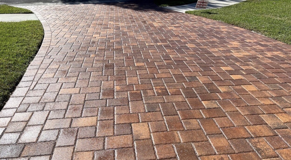 Paver cleaning and sealing in Port St. Lucie